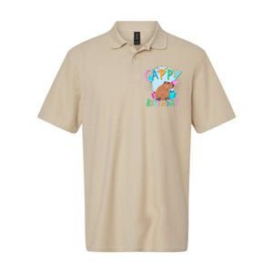 Capybara Birthday Party Capybaras Softstyle Adult Sport Polo