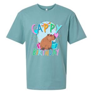 Capybara Birthday Party Capybaras Sueded Cloud Jersey T-Shirt