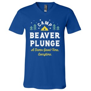 Camp Beaver Plunge V-Neck T-Shirt