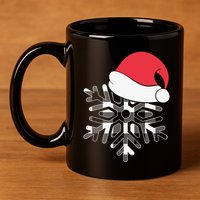 Christmas Buffalo Plaid Snowflake 11oz C Handle Ceramic Mug