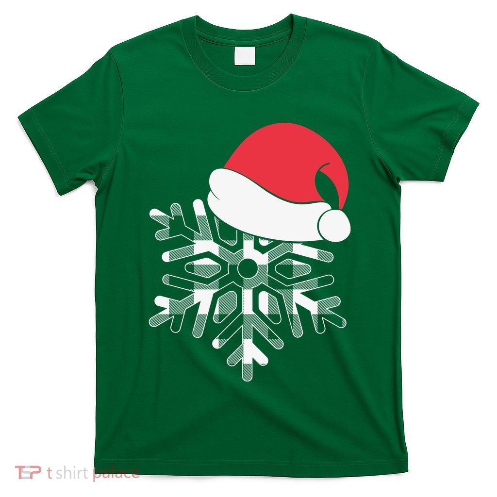 Christmas Buffalo Plaid Snowflake T-Shirt