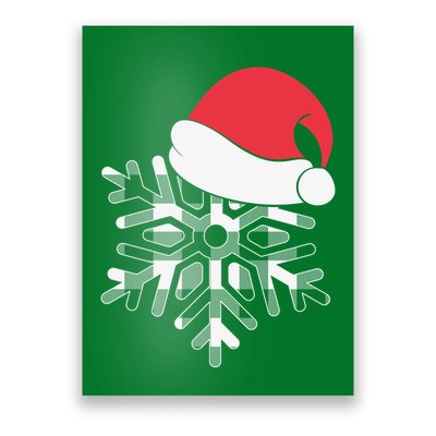 Christmas Buffalo Plaid Snowflake Poster