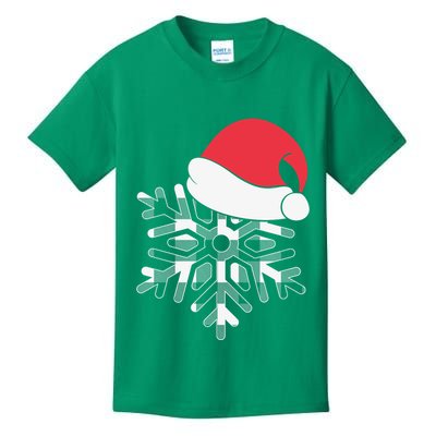 Christmas Buffalo Plaid Snowflake Kids T-Shirt