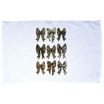 Camouflage Bow Pattern Graphic Microfiber Hand Towel