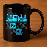 Chemistry Beakers Periodic Table Elements Br Ba 11oz C Handle Ceramic Mug
