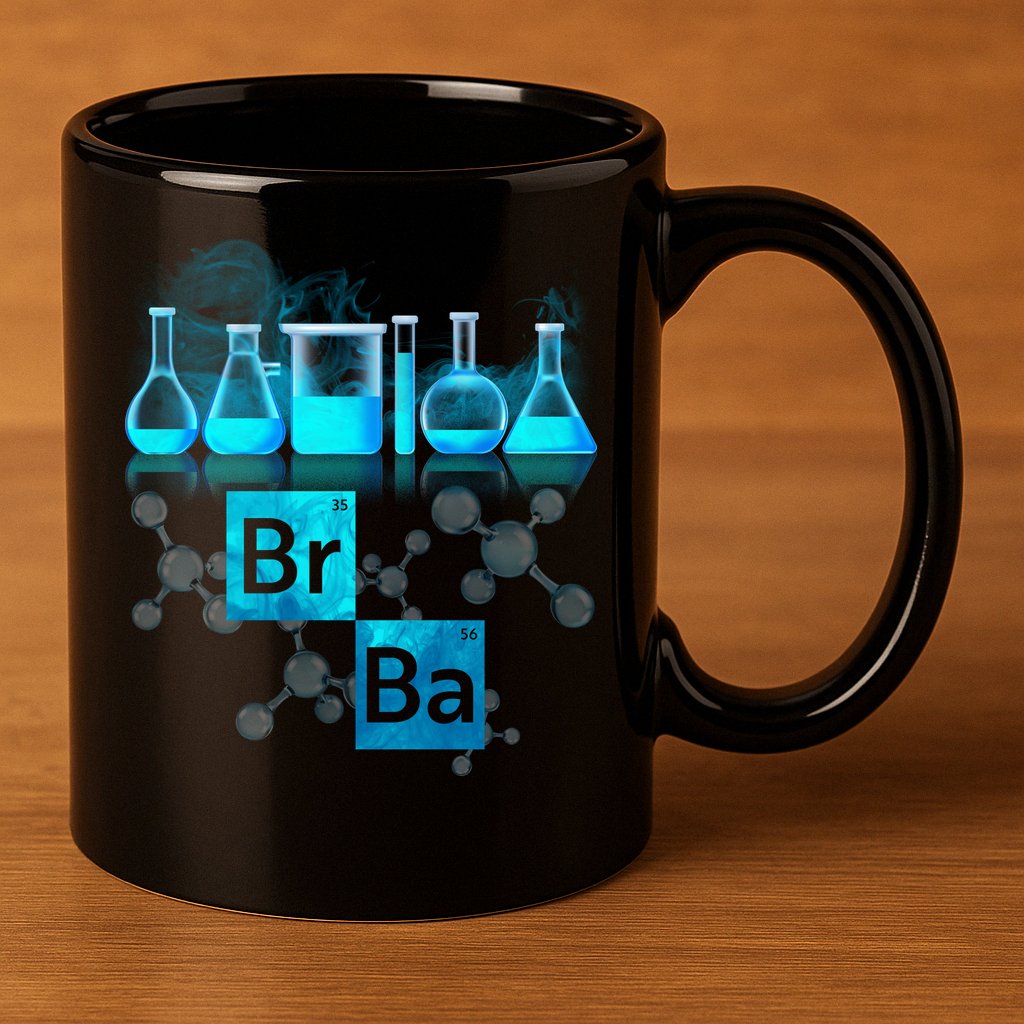 Chemistry Beakers Periodic Table Elements Br Ba 11oz C Handle Ceramic Mug