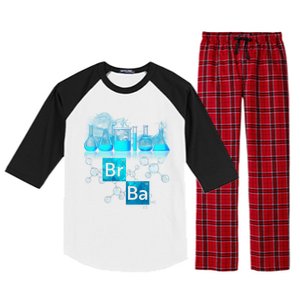 Chemistry Beakers Periodic Table Elements Br Ba Raglan Sleeve Pajama Set