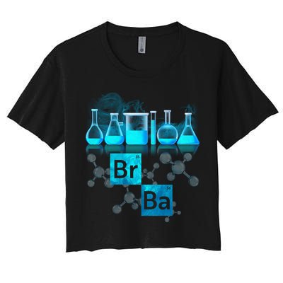 Chemistry Beakers Periodic Table Elements Br Ba Crop Top