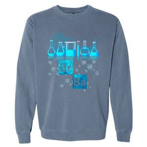 Chemistry Beakers Periodic Table Elements Br Ba Garment-Dyed Sweatshirt