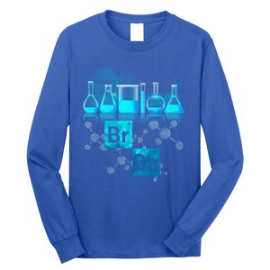 Chemistry Beakers Periodic Table Elements Br Ba Long Sleeve Shirt