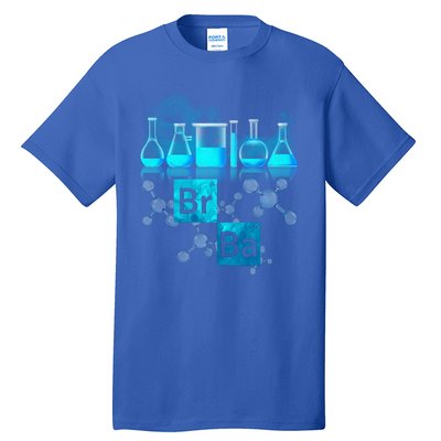 Chemistry Beakers Periodic Table Elements Br Ba Tall T-Shirt