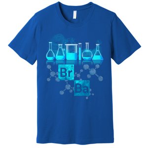 Chemistry Beakers Periodic Table Elements Br Ba Premium T-Shirt