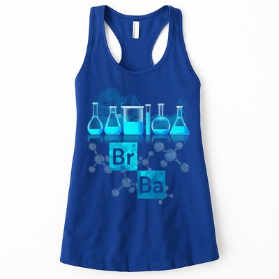 Chemistry Beakers Periodic Table Elements Br Ba Womens Tank Top
