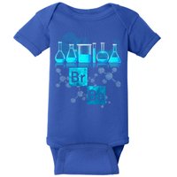 Chemistry Beakers Periodic Table Elements Br Ba Baby Bodysuit