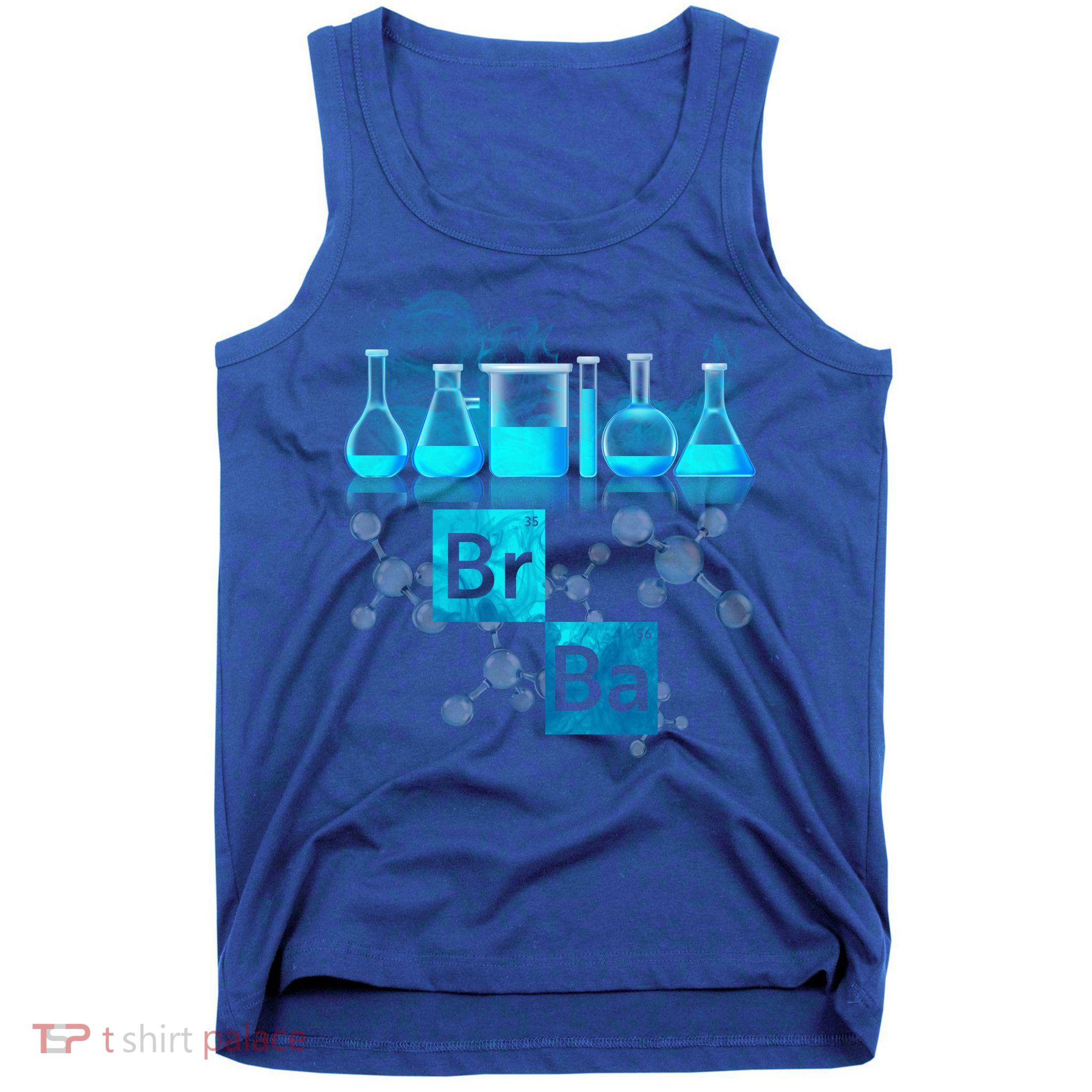 Chemistry Beakers Periodic Table Elements Br Ba Tank Top