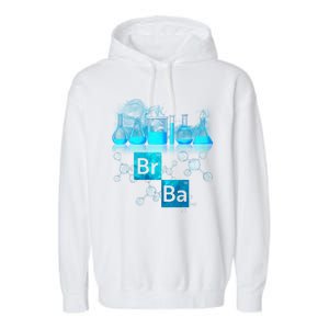 Chemistry Beakers Periodic Table Elements Br Ba Garment-Dyed Fleece Hoodie