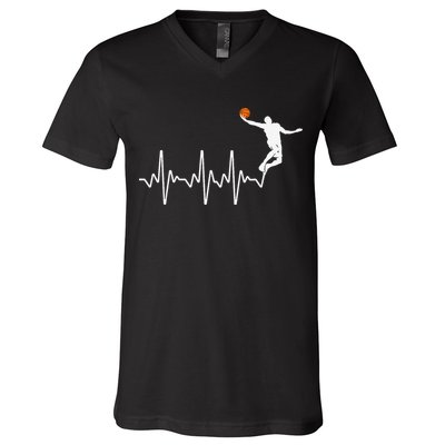 Cool Basketball Player Design For  Basketball Lover V-Neck T-Shirt