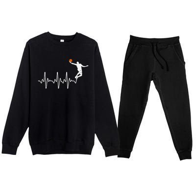 Cool Basketball Player Design For  Basketball Lover Premium Crewneck Sweatsuit Set