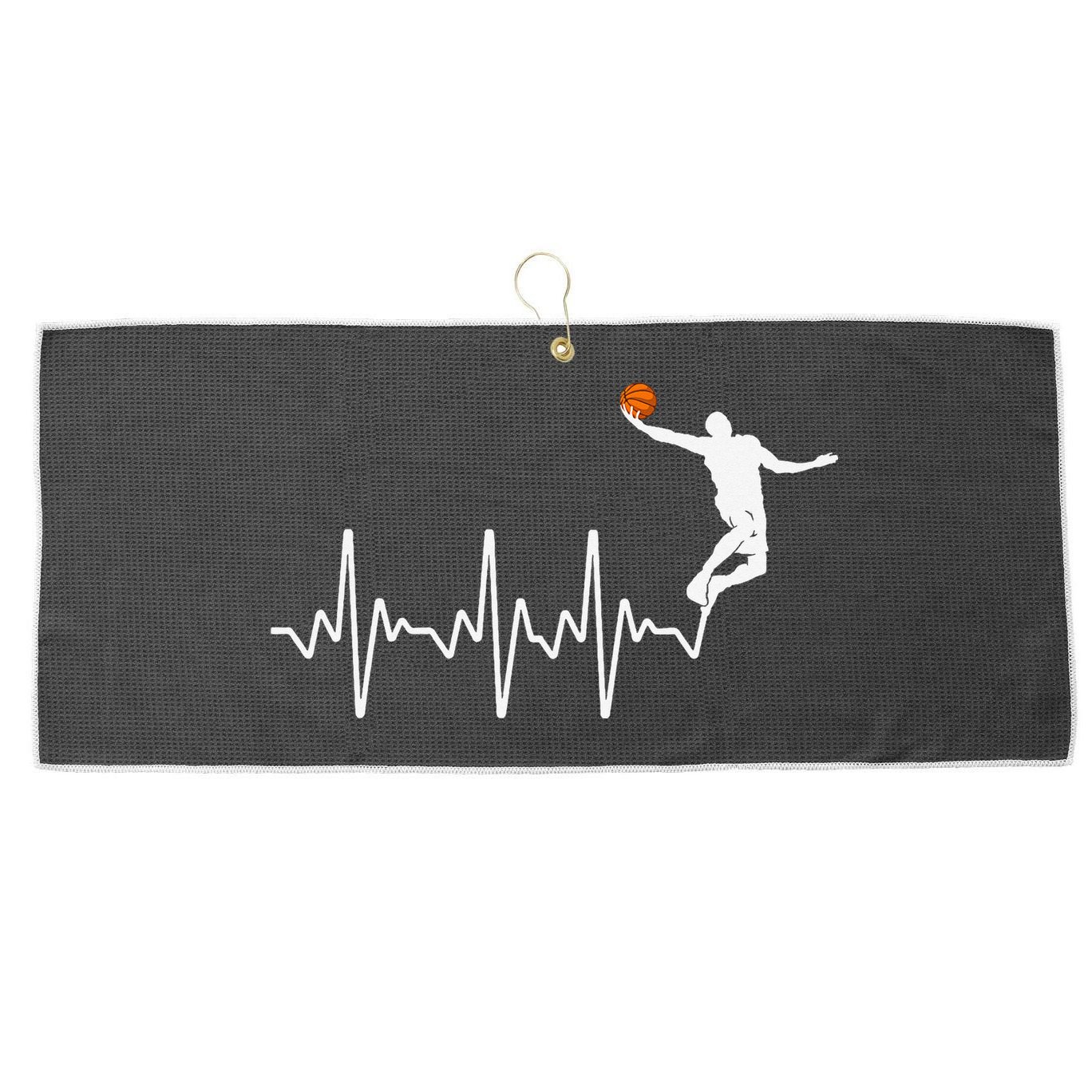 Cool Basketball Player Design For  Basketball Lover Large Microfiber Waffle Golf Towel