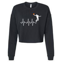 Cool Basketball Player Design For  Basketball Lover Cropped Pullover Crew