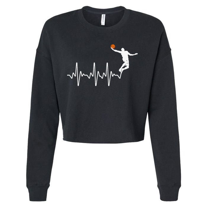 Cool Basketball Player Design For  Basketball Lover Cropped Pullover Crew