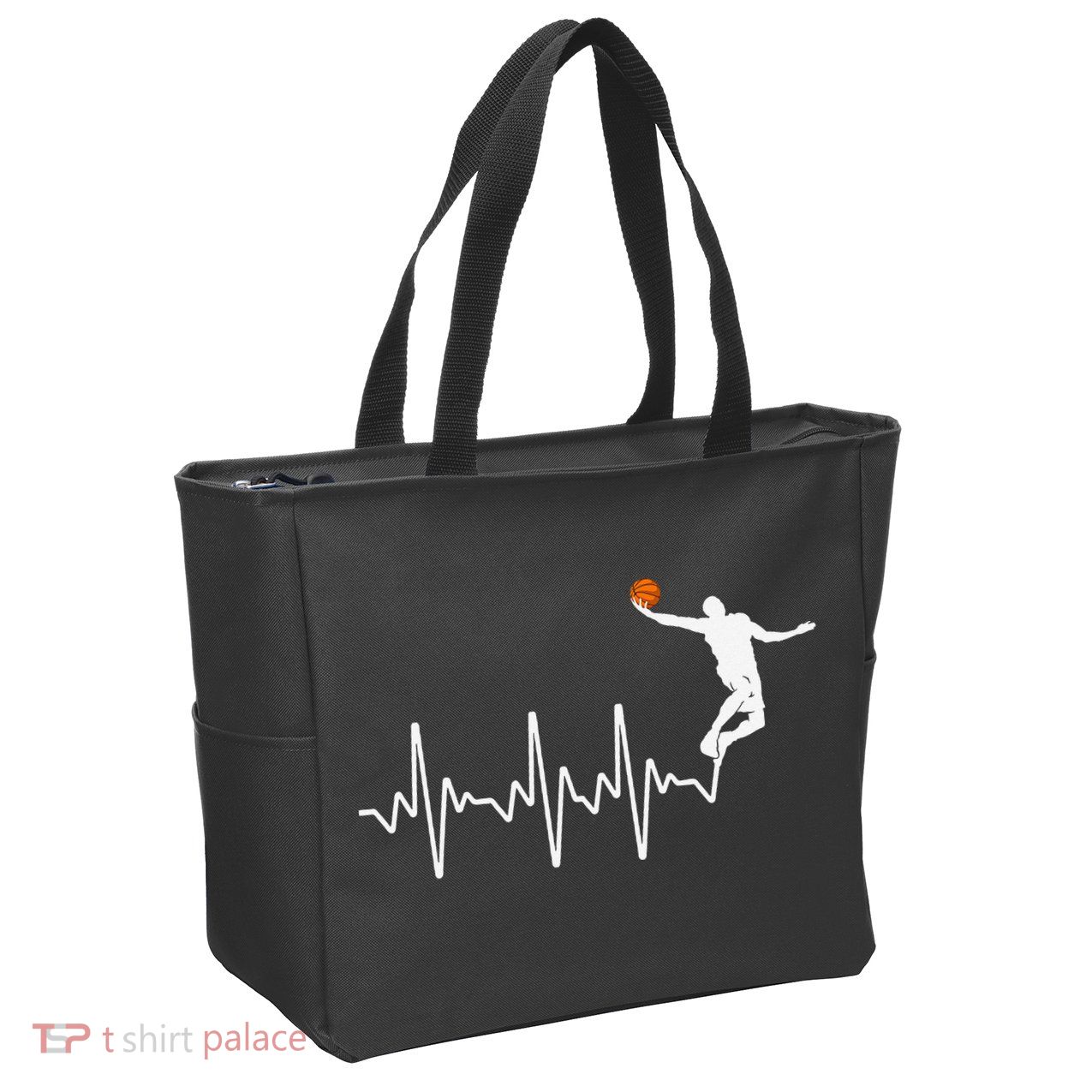 Cool Basketball Player Design For  Basketball Lover Zip Tote Bag