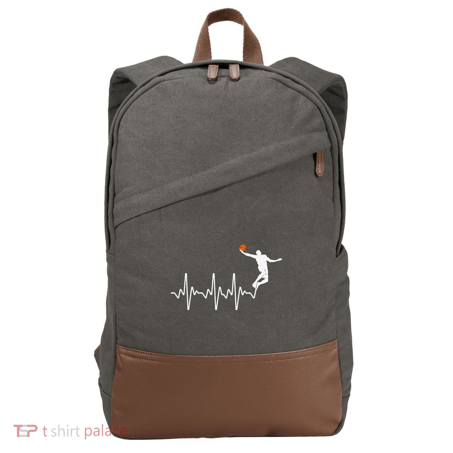 Cool Basketball Player Design For  Basketball Lover Cotton Canvas Backpack