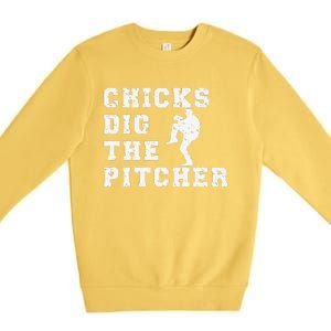 Catcher Because Pitchers Need Heroes Too Baseball Premium Crewneck Sweatshirt