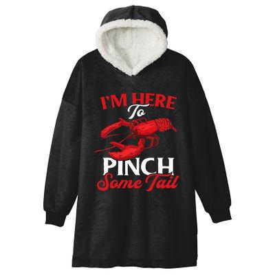 Crawfish Boil Party Pinching Fun Crayfish Tail Pincher Hooded Wearable Blanket
