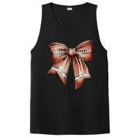 Coquette Bow Pumpkin American Football Thanksgiving Autumn PosiCharge Competitor Tank