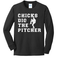 Catcher Because Pitchers Need Heroes Too Baseball Kids Long Sleeve Shirt