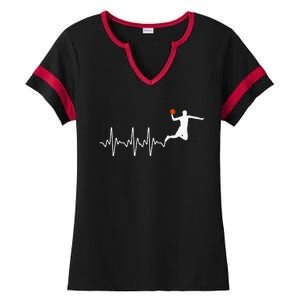 Cool Basketball Player Design For Basketball Lover Ladies Halftime Notch Neck Tee