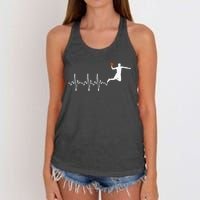 Cool Basketball Player Design For Basketball Lover Women's Knotted Racerback Tank