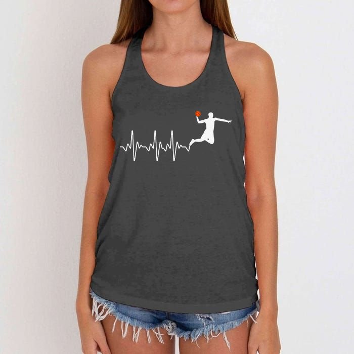 Cool Basketball Player Design For Basketball Lover Women's Knotted Racerback Tank