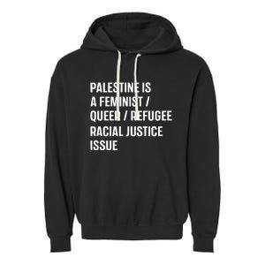 Cory Booker Palestine Is A Feminist Queer Refugee Racial Justice Issue Garment-Dyed Fleece Hoodie