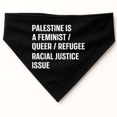 Cory Booker Palestine Is A Feminist Queer Refugee Racial Justice Issue USA-Made Doggie Bandana