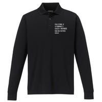 Cory Booker Palestine Is A Feminist Queer Refugee Racial Justice Issue Performance Long Sleeve Polo