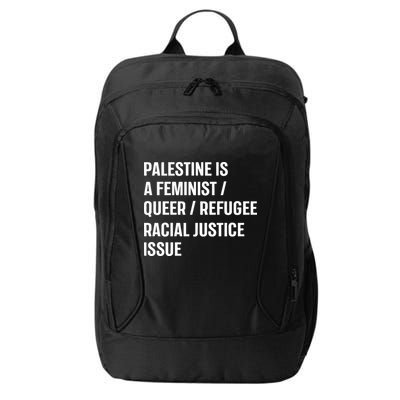 Cory Booker Palestine Is A Feminist Queer Refugee Racial Justice Issue City Backpack