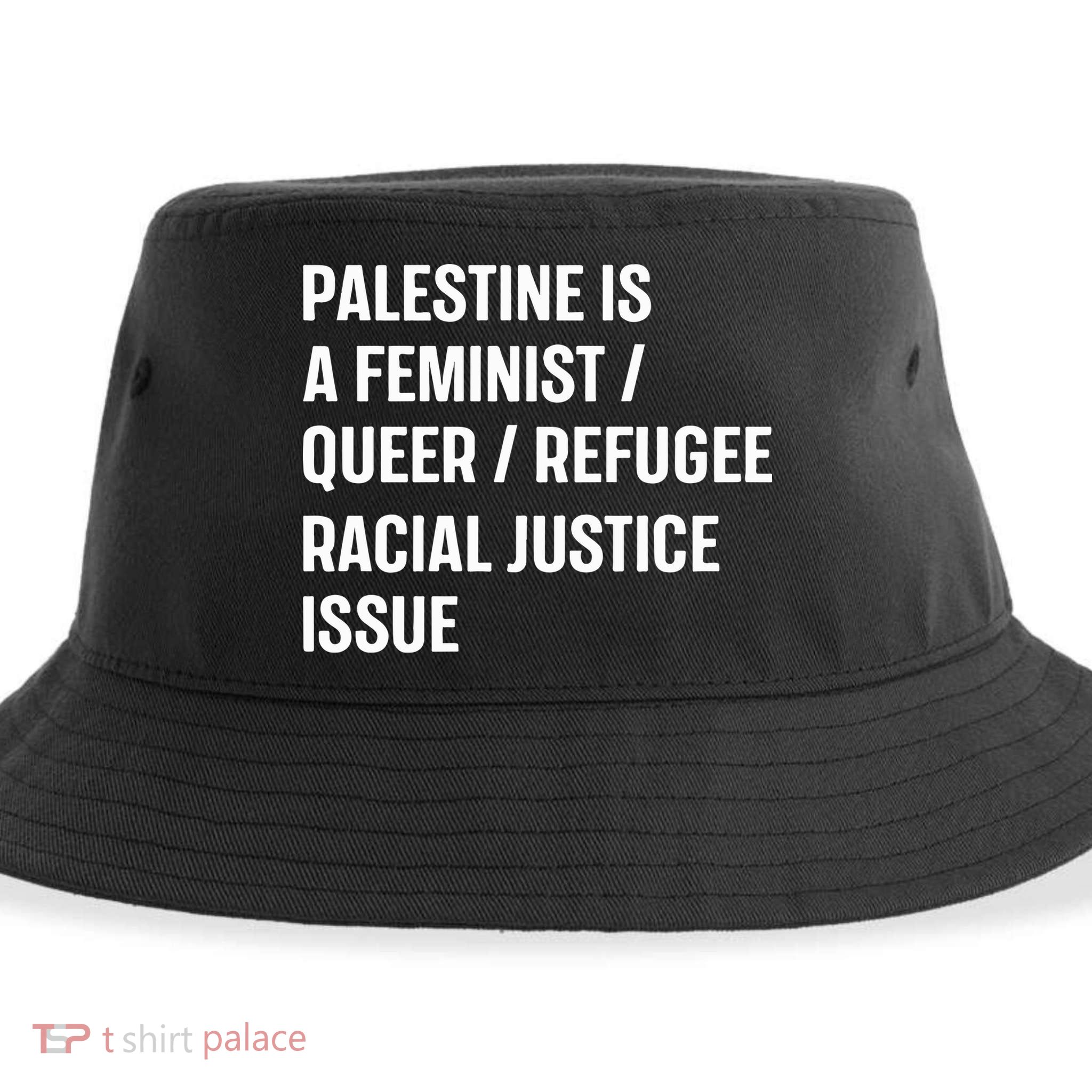 Cory Booker Palestine Is A Feminist Queer Refugee Racial Justice Issue Sustainable Bucket Hat