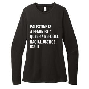 Cory Booker Palestine Is A Feminist Queer Refugee Racial Justice Issue Womens CVC Long Sleeve Shirt