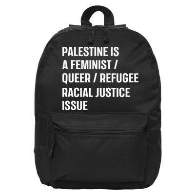 Cory Booker Palestine Is A Feminist Queer Refugee Racial Justice Issue 16 in Basic Backpack