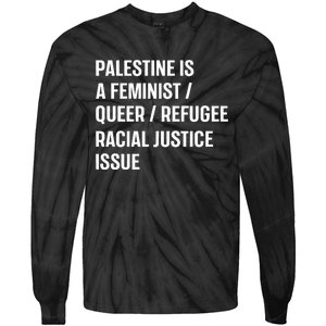 Cory Booker Palestine Is A Feminist Queer Refugee Racial Justice Issue Tie-Dye Long Sleeve Shirt