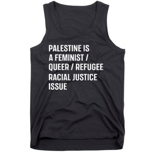 Cory Booker Palestine Is A Feminist Queer Refugee Racial Justice Issue Tank Top