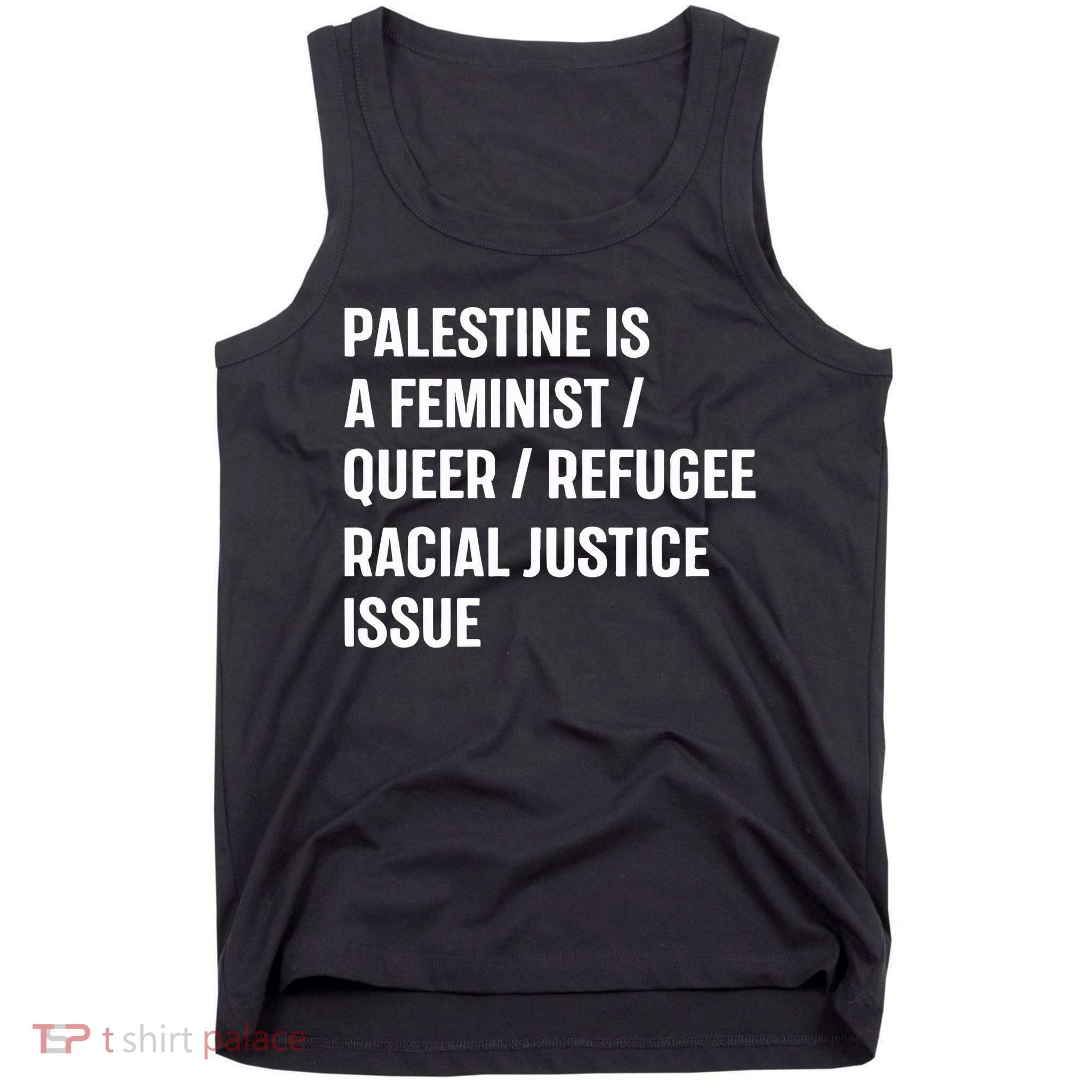 Cory Booker Palestine Is A Feminist Queer Refugee Racial Justice Issue Tank Top