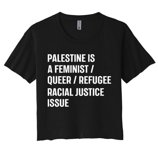 Cory Booker Palestine Is A Feminist Queer Refugee Racial Justice Issue Crop Top