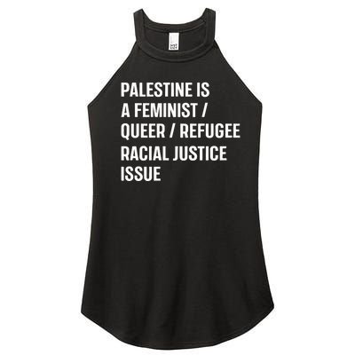 Cory Booker Palestine Is A Feminist Queer Refugee Racial Justice Issue Women’s Perfect Tri Rocker Tank