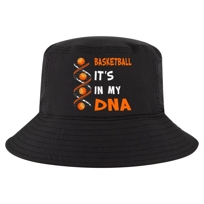 Cute Basketball Playing Basketball Is In My Dna Basketball Lover Cool Comfort Performance Bucket Hat