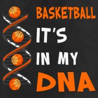 Cute Basketball Playing Basketball Is In My Dna Basketball Lover Cool Comfort Performance Bucket Hat