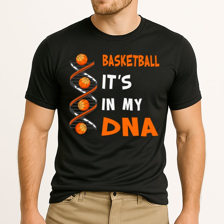 Cute Basketball Playing Basketball Is In My Dna Basketball Lover Cooling Performance Crew T-Shirt