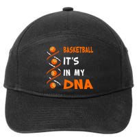 Cute Basketball Playing Basketball Is In My Dna Basketball Lover 7-Panel Snapback Hat